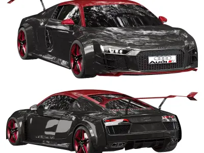 Audi R8 Racecar 3D model