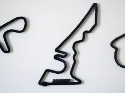 Austin F1 Racing Track 2025 3D print model