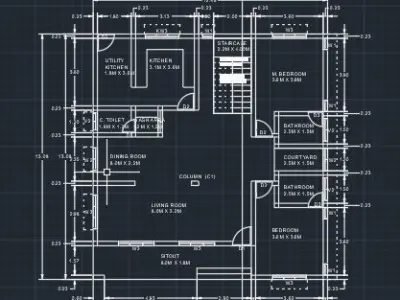 House model with simple design 3D model