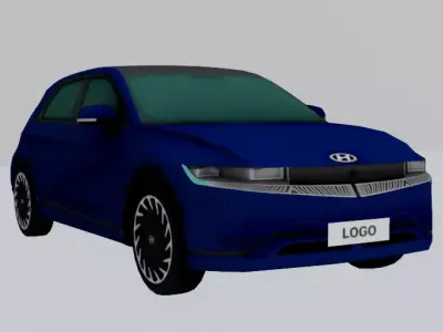 HYUNDAI IONIQ5 LOWPOLY Low-poly 3D model