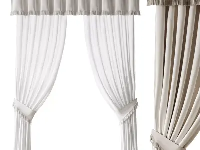 Curtains 04 3D model