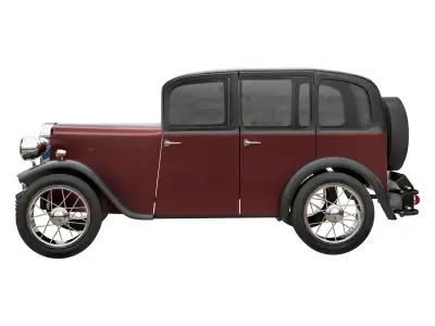 old car 2 Low-poly 3D model
