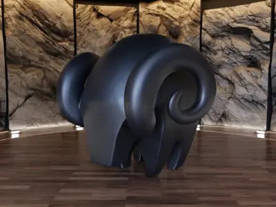 Goat Creature Figure Fan Art Toy 3D print model