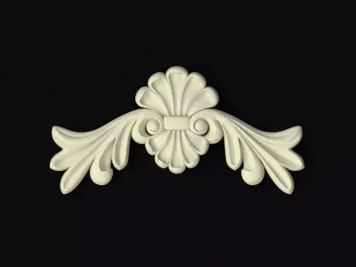 Central decor ornament for furniture 3D model 205