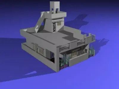 Villa house 3D model 27