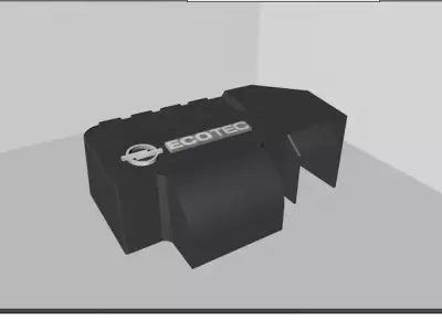 Opel engine cover ecotec 3D model