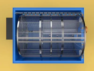 ROTARY DRUM FILTER 3D model