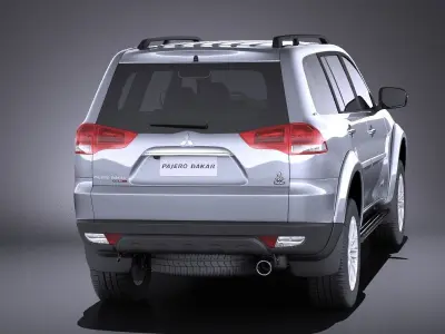 Mitsubishi Pajero Dakar 2015 VRAY 3D model