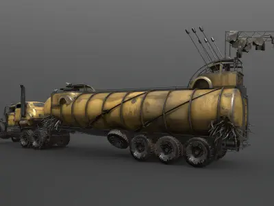 Mad Car 8k resolution 3D model