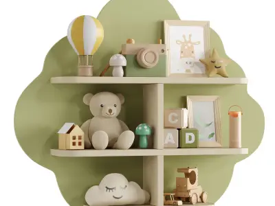 Children Room Set 15 Low-poly 3D model