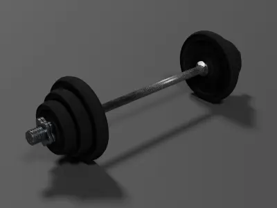 Dumbbell Low-poly 3D model