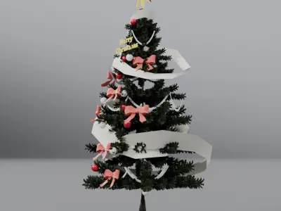 Christmas tree 3D model 2