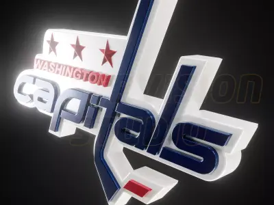 Wahsington Capitals logo - Cinematic - 3D print 3D model