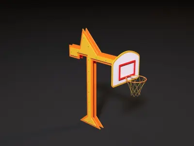 Basketball hoop Lifting crane 3D model