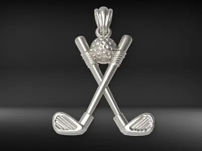Golf Clubs pendant  3D print model
