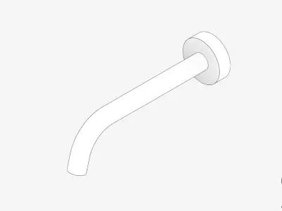 Wall Spout - Luxury - Sleek Low-poly 3D model