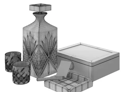 Whiskey And Sigars 3D model