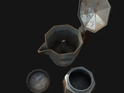 Coffee Machine Low-poly 3D model