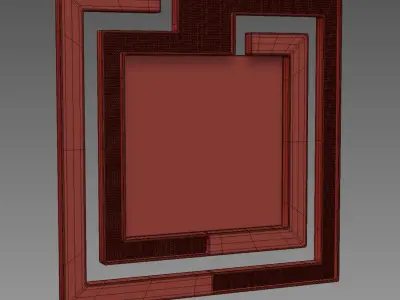 Zebra Mirror 3D model