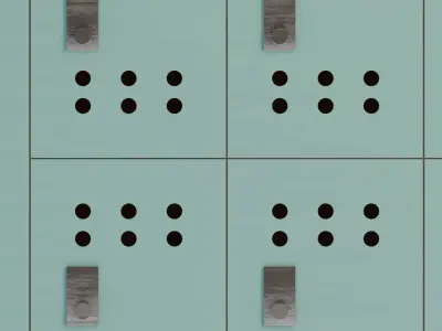 The Lockers for fitness 3D model