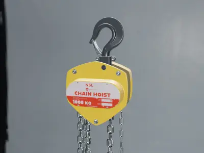 3D Model of Chain hoist 3D model