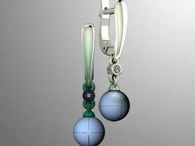 Earrings 46 3D print model