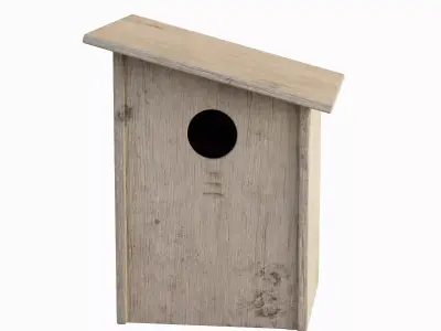 Wooden Birdhouse Pack C 3D Model Collection