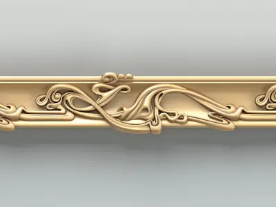 Molding 058 Art Nouveau 3D model