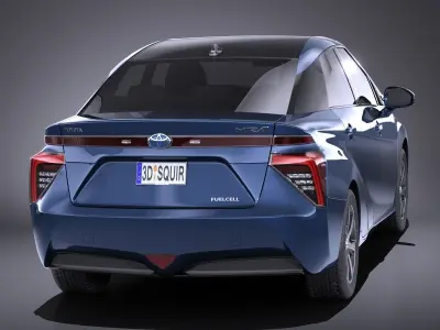 Toyota Mirai 2018 VRAY 3D model