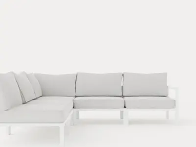 Leone sofa set Low-poly 3D model