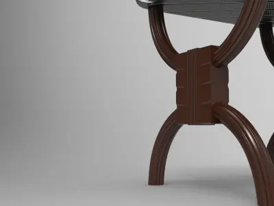 Lukop Stool Low-poly 3D model