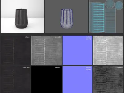 Deco Vase Susi 3D model