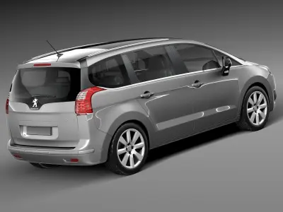 Peugeot 5008 2014 3D model