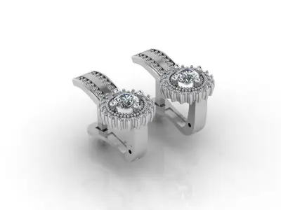 Mini Set Ring Pendant Earrings STL 3DM Womens Jewelry 3D print model