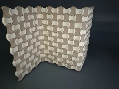 06 3DECOR PATTERN WALL Low-poly 3D model