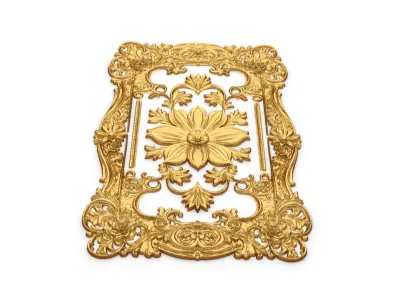 classical door decor 16 3D model