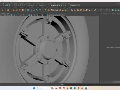 6 spoke Dayton fornt old school Rc wheel 3D print model