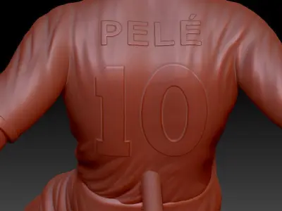 Pele Soccer Player 10 3D print model