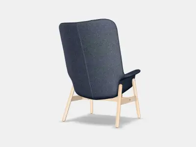 VEDBO High back armchair Low-poly 3D model purchase