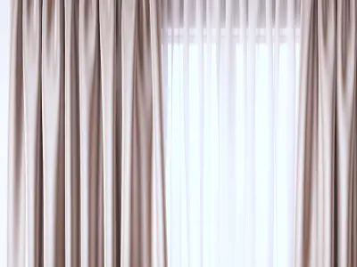 Set 40 Curtains 3D model