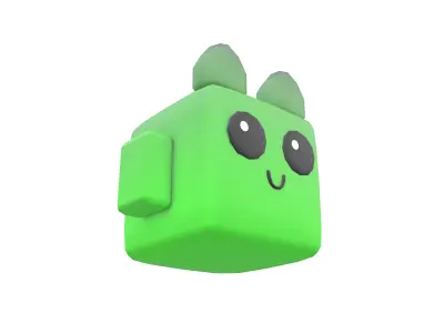 Basic Type Game Asset Pet Character v1 003 Low-poly 3D model