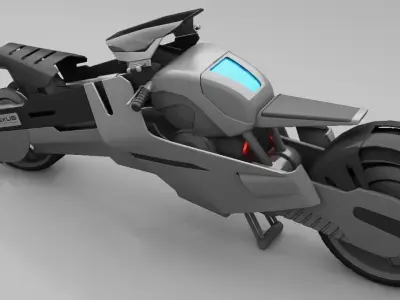 sci-fi scooter  3D model