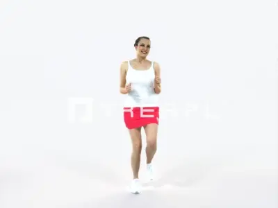 Dream 02K Running Jogging Sports Woman Low-poly 3D model