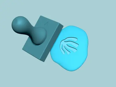 Stamp 09 - SeaWeed - Fondant Decoration Maker Toy 3D print model