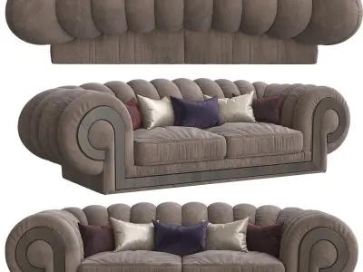 Orion Turri sofa 3d model Low-poly 3D model