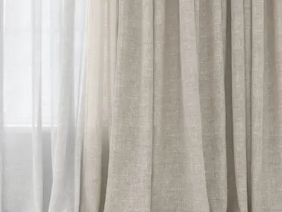 Curtains 48 3D model