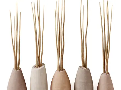 Vase slice pebble branch n3 3D model