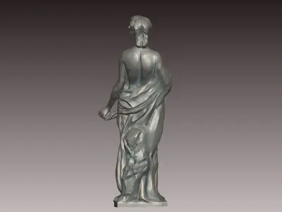 Classical Woman Statue 3D print model