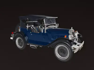 Vintage Roadster 3D model
