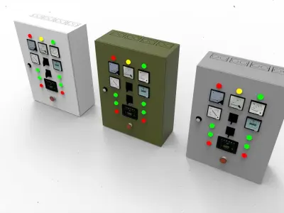 panel switch box 3D model